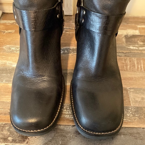 EUC SEXY 🔥 MIA Black Leather Biker Motorcycle Western Harness  Boots - 9M - Picture 7 of 16